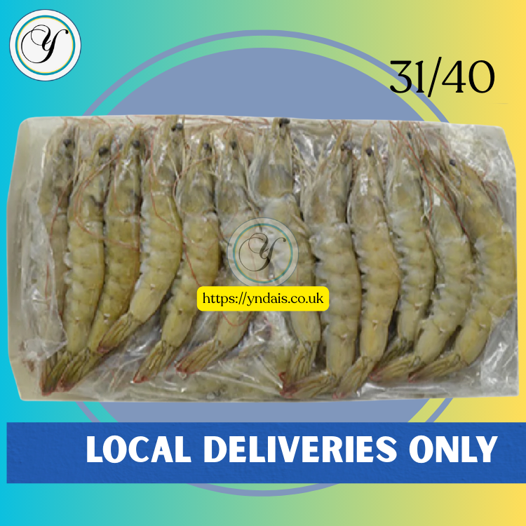 FROZEN WONDER HEAD-ON PREMIUM GRADE SHRIMP (hipon) (pasayan) (pansat) 31/40 - 1kg