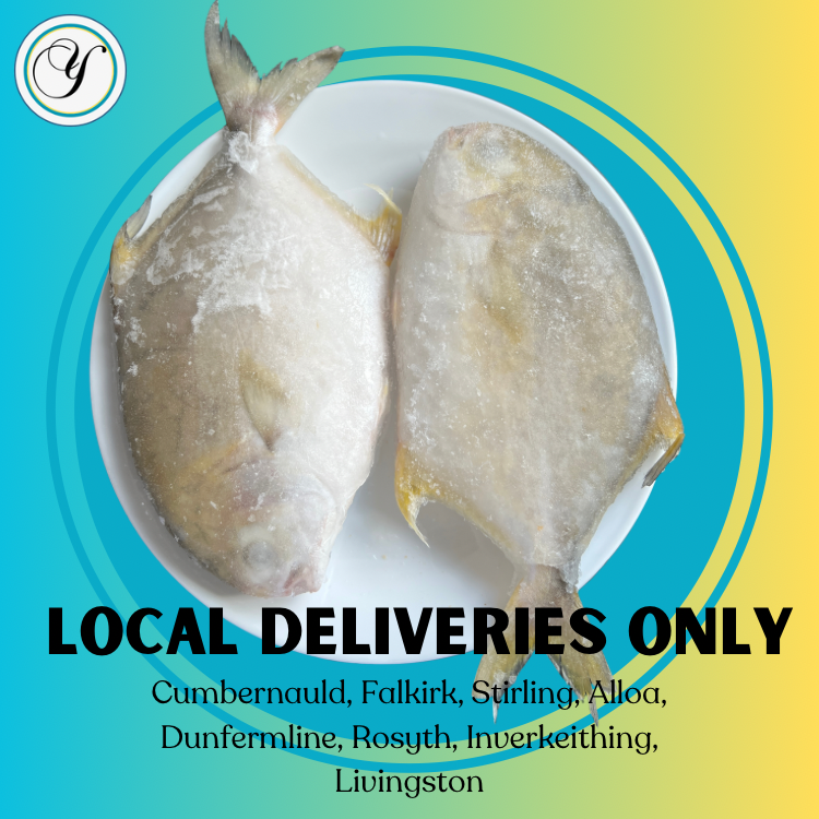 FROZEN GOLDEN POMPRET (POMPANO) Loose -1 KG LOCAL DELIVERIES ONLY