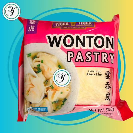 FROZEN TIGER TIGER WONTON PASTRY  ( dumpling wrapper) (siomai wrapper) 300g
