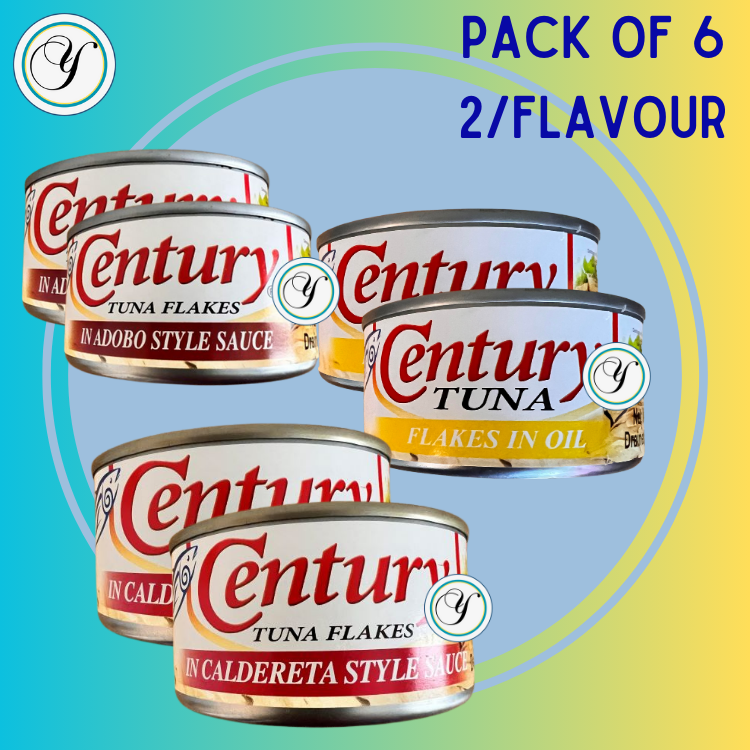 CENTURY TUNA - Mix your choice - 180g (pack of 6)