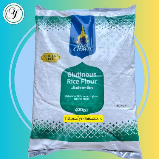 Thai Crown GLUTINOUS Rice Flour  (Suitable for Vegetarians) - 400g