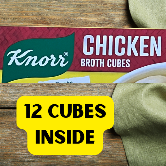 Knorr chicken cubes - 12 cubes inside (boxes deformed during transport)