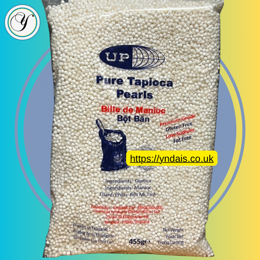 UP TAPIOCA PEARLS WHITE small -454g