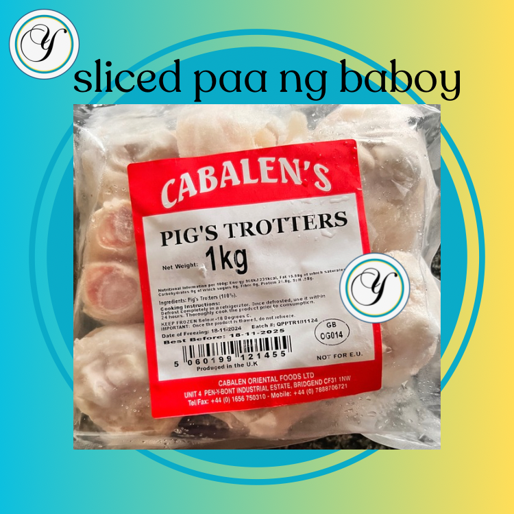 FROZEN CABALLENS PIGS TROTTERS- 1kg : (PAA NG BABOY)