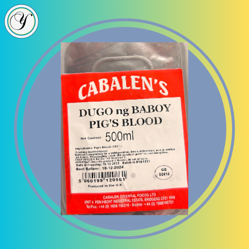 CABALEN’s pig’s blood (dugo) - 500ml -FROZEN