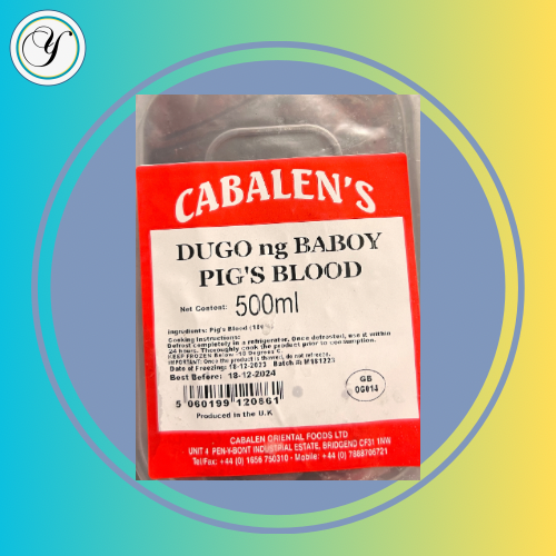 FROZEN CABALLENs pigs blood (dugo) - 500ml