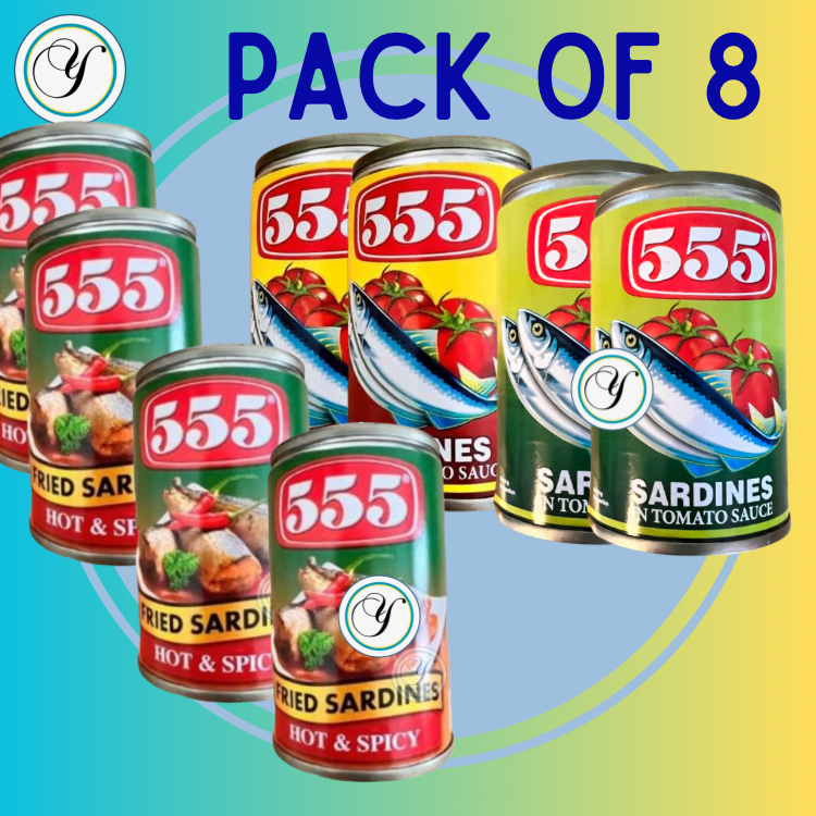 555-Sardines Bundle of 8 (4 fried & 4 standard)