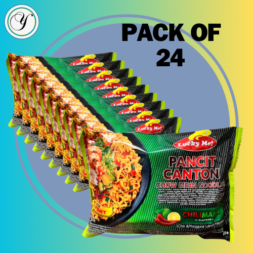 LUCKY ME PANCIT CANTON- Chillimansi (60g) pack of 24 : BUNDLE