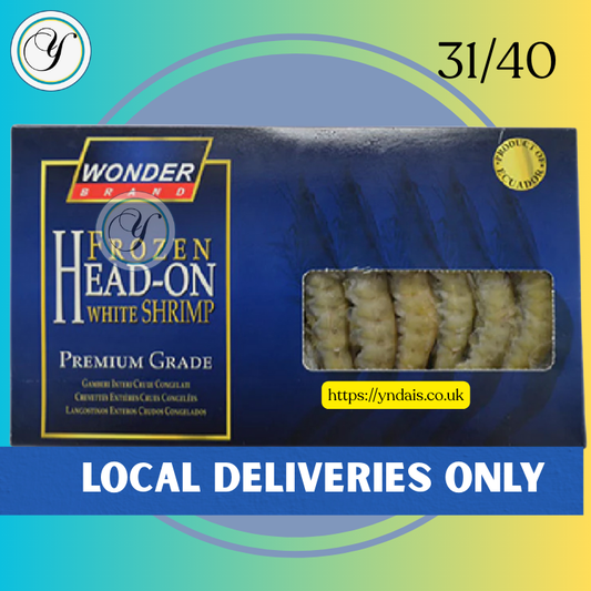 FROZEN WONDER HEAD-ON PREMIUM GRADE SHRIMP (hipon) (pasayan) (pansat) 31/40 - 1kg