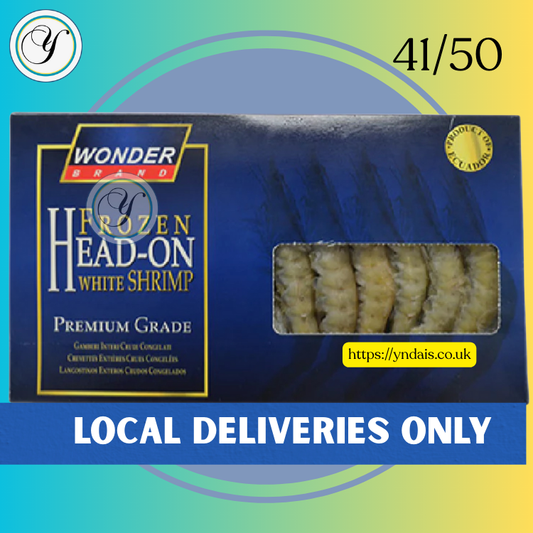 FROZEN WONDER HEAD-ON PREMIUM GRADE SHRIMP ( Hipon) (pasayan) (pansat) 41/50 - 1kg