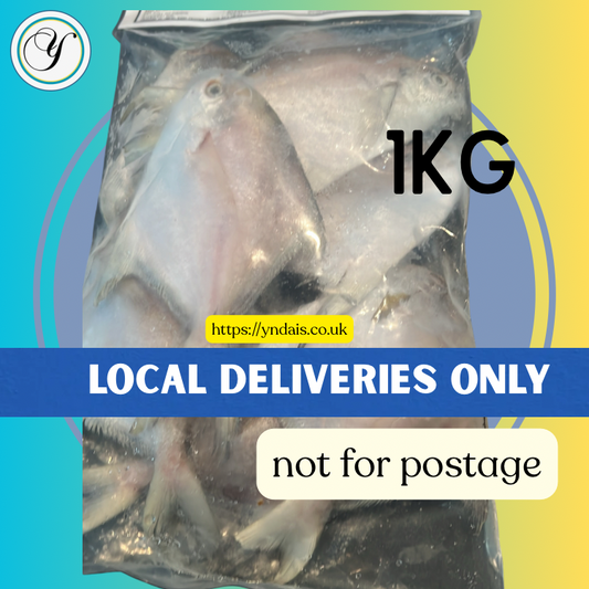 FROZEN Silver Pompano-1kg LOCAL DELIVERIES ONLY