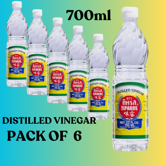 TIPAROS DISTILLED VINEGAR-700ML BUNDLE OF 6