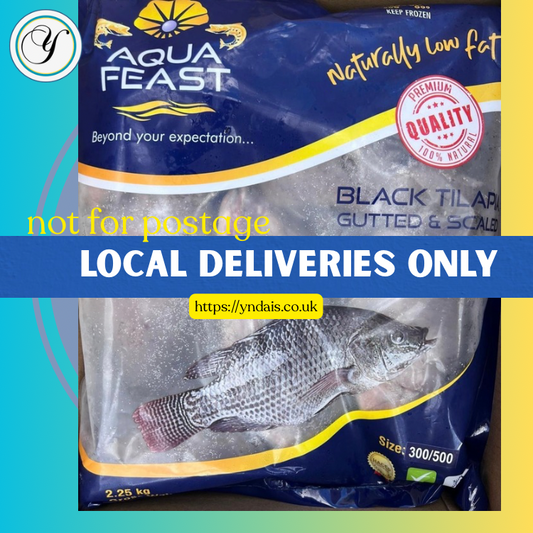 FEOZEN WHOLE GUTTED- BLACK tilapia 2.25kg