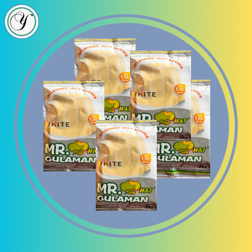 MR HAT GULAMAN WHITE  (JALAL) 5x25g