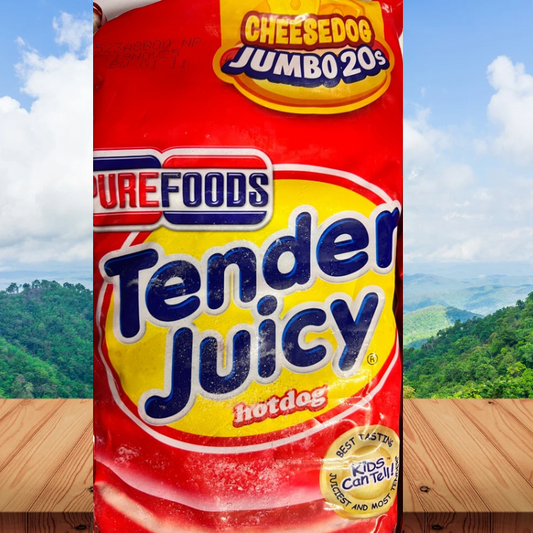 FROZEN PUREFOODS TENDERJUICY hotdog - CHEESEDOG 1kg