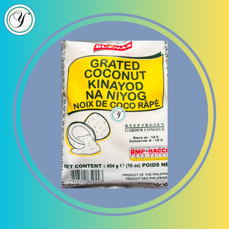 BUENAS GRATED COCONUT - 454G -FROZEN