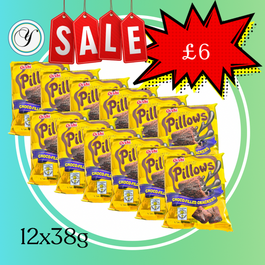 OISHI PILLOWS-38g x 12(choco)
