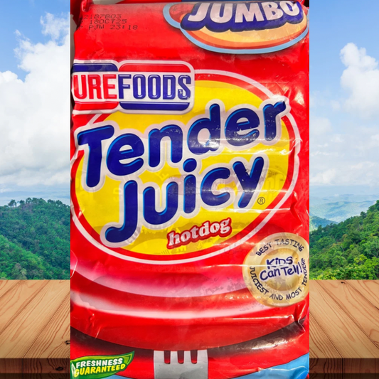 FROZEN PUREFOODS TENDERJUICY JUMBO hotdog -1kg