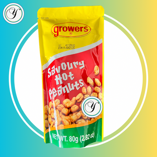 GROWERS - SAVOURY HOT PEANUTS (80g)