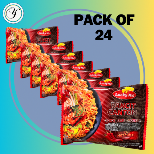 LUCKY ME PANCIT CANTON - CHILLI (60g) pack of 24 :BUNDLE