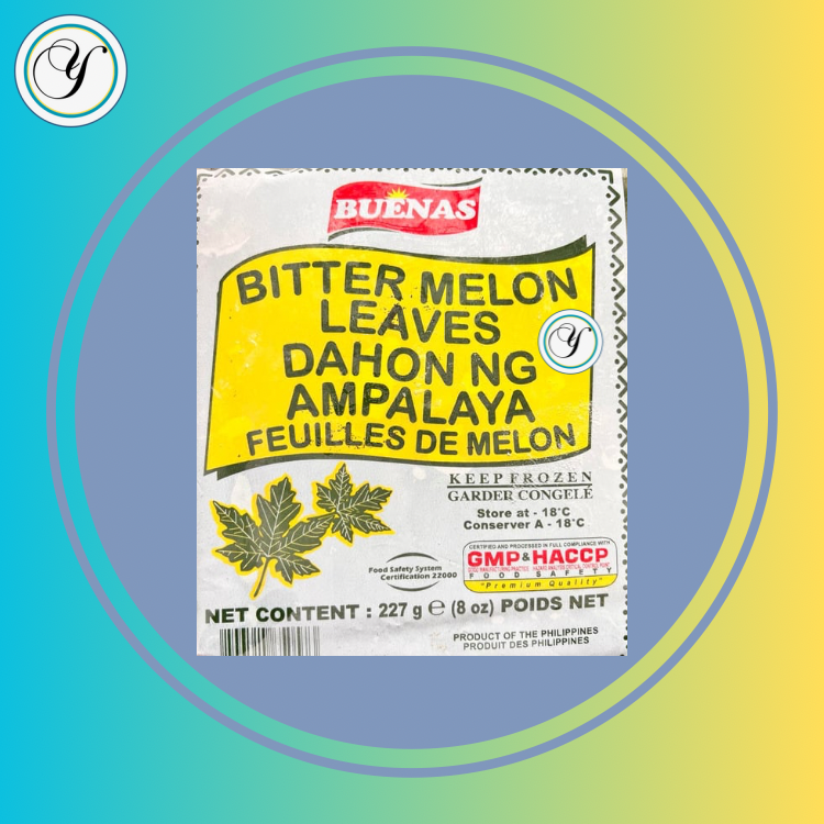 BUENAS AMPALAYA LEAVES-227G -FROZEN