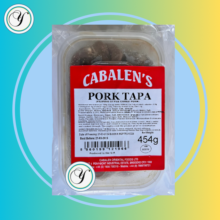 CABALLENS PORK TAPA- 454g - FROZEN