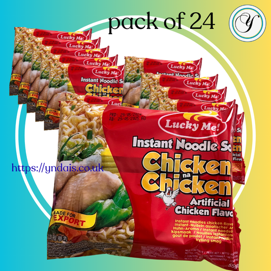 LUCKY ME CHICKEN NOODLES - 55g/packet pack of 24 : T BUNDLE