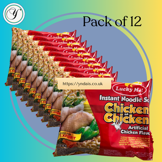 LUCKY ME CHICKEN NOODLES - 55g/packet pack of 12 : T BUNDLE